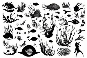 underwater bachelorette tattoo idea