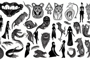 apex predator bachelorette tattoo idea