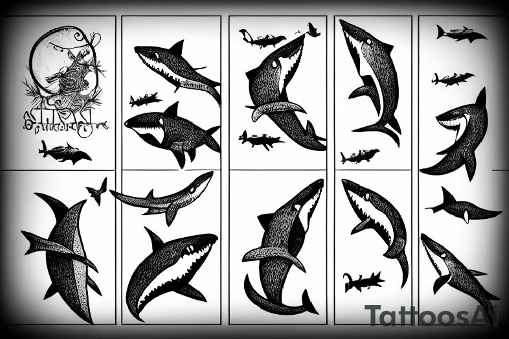 shark bachelorette tattoo idea