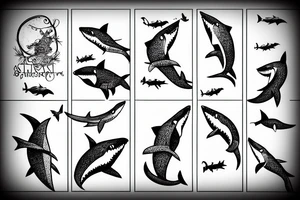 shark bachelorette tattoo idea