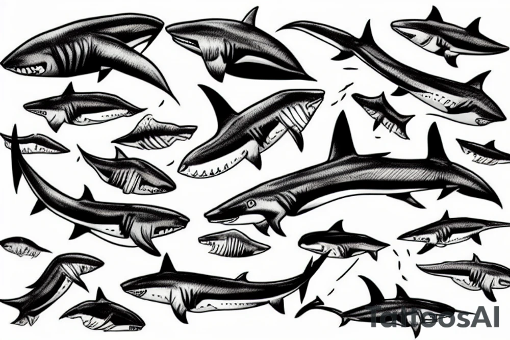 apex predator shark tattoo idea