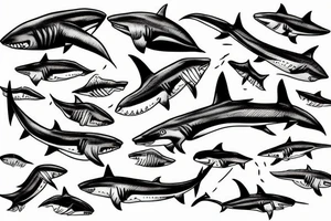 apex predator shark tattoo idea