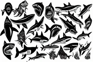 apex predator shark tattoo idea