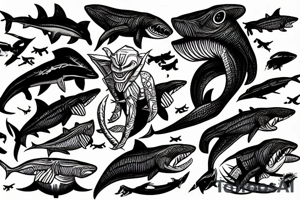 predator shark Lindsey Graham tattoo idea