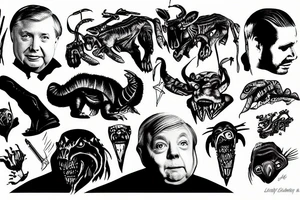 Lindsey Graham predator tattoo idea