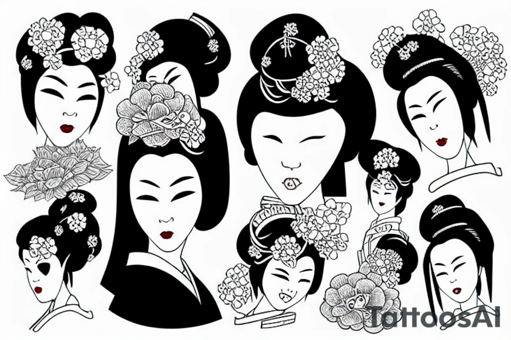 geisha tattoo idea