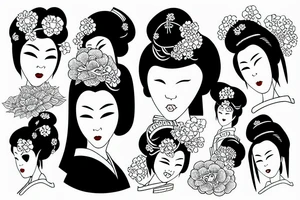 geisha tattoo idea