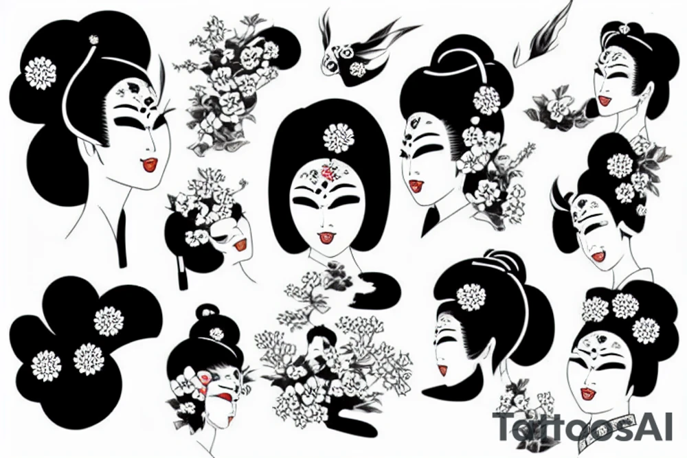geisha tattoo idea