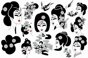 geisha tattoo idea