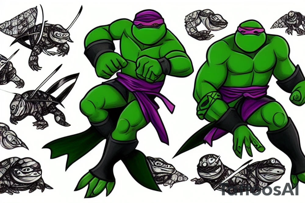 Mutant ninja turtle Mitch McConnell tattoo idea