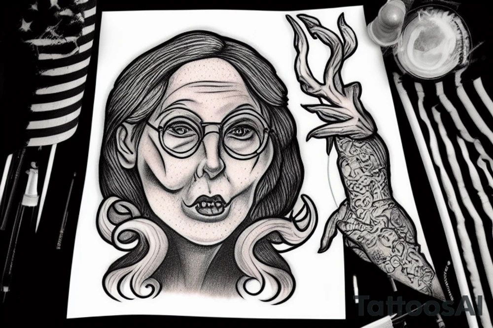 melting witch Mitch McConnell tattoo idea