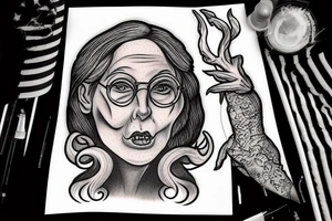 melting witch Mitch McConnell tattoo idea