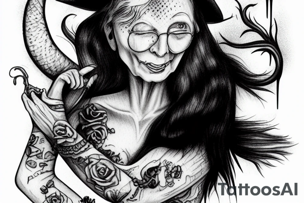 melting witch Mitch McConnell tattoo idea