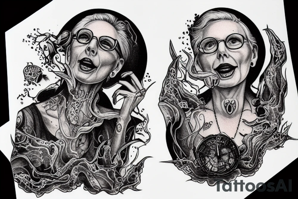 melting witch Mitch McConnell tattoo idea