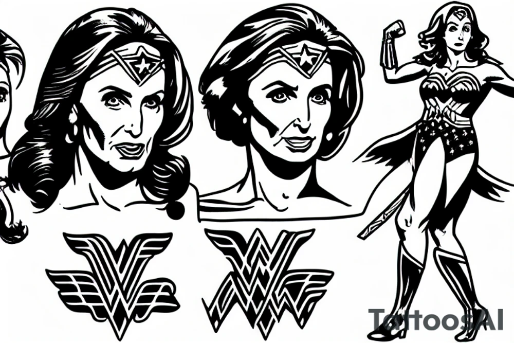 Wonder Woman Nancy Pelosi tattoo idea