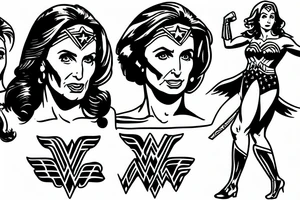 Wonder Woman Nancy Pelosi tattoo idea