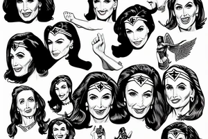 Wonder Woman Nancy Pelosi tattoo idea