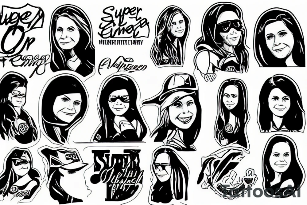 super girl liz Cheney tattoo idea