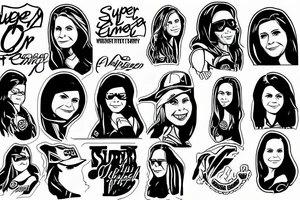 super girl liz Cheney tattoo idea
