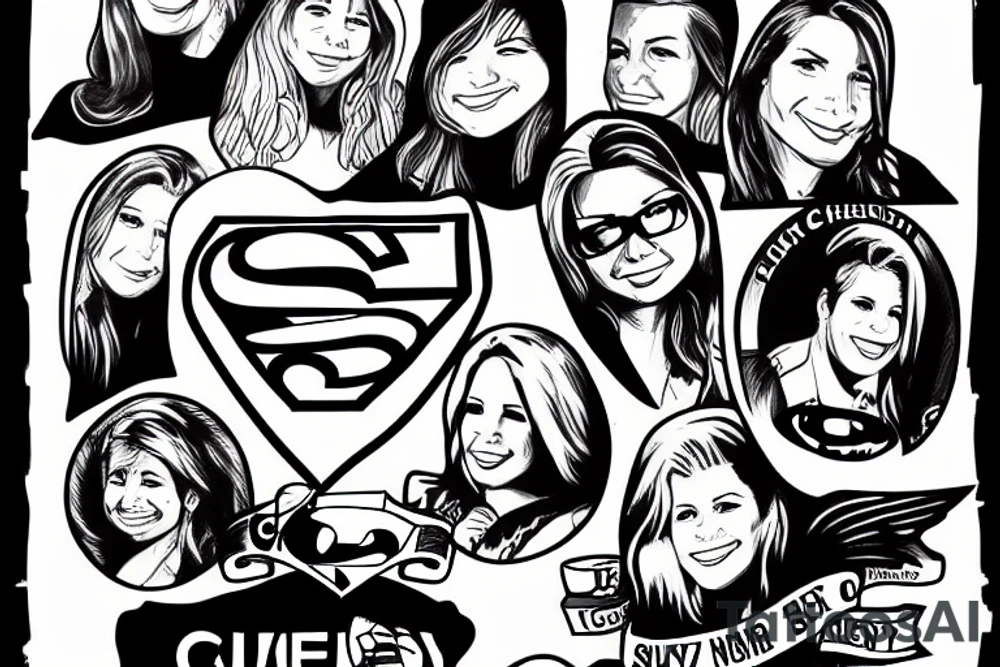 super girl liz Cheney tattoo idea
