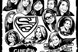 super girl liz Cheney tattoo idea