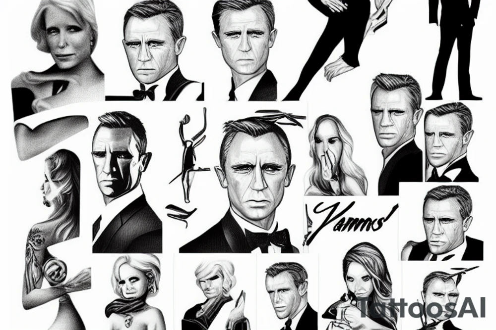 James Bond liz Cheney tattoo idea