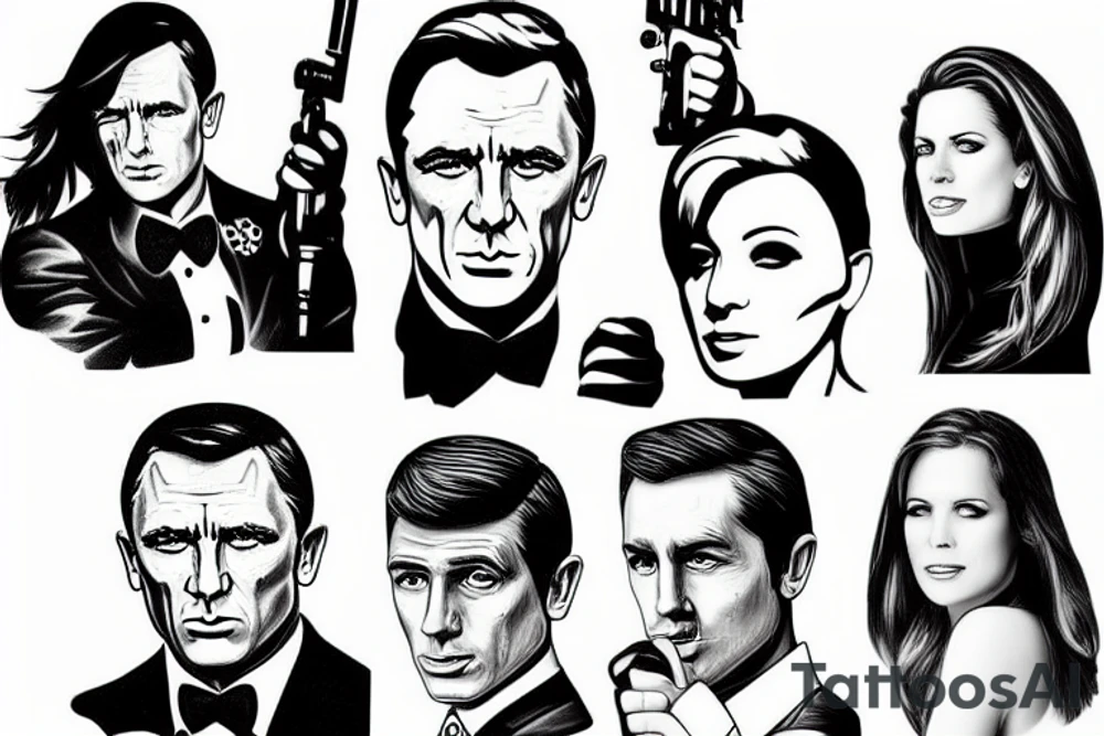 James Bond liz Cheney tattoo idea