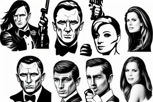 James Bond liz Cheney tattoo idea