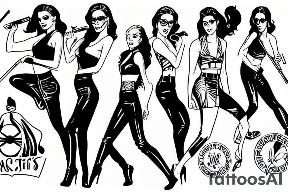 Charlie's Angels AOC tattoo idea