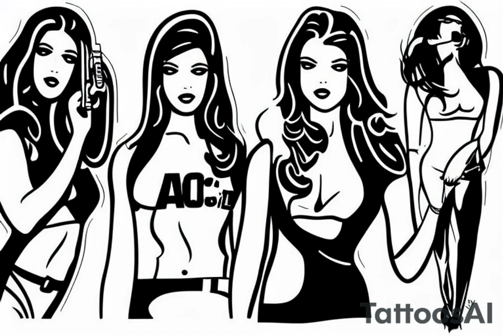 Charlie's Angels AOC tattoo idea