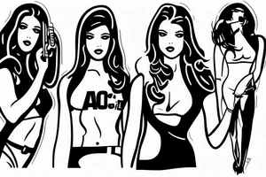 Charlie's Angels AOC tattoo idea