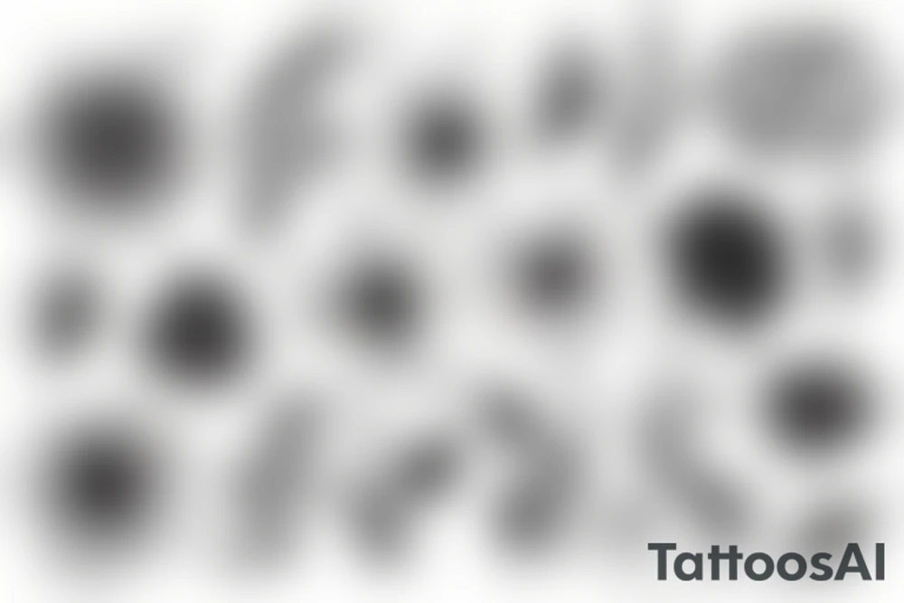 Virgo flower tattoo idea
