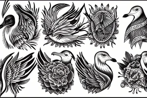 seagull coyote tattoo idea