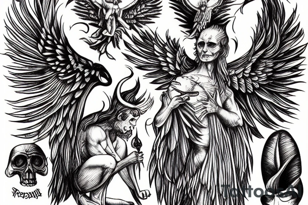 Lucifer from paradise lost tattoo idea