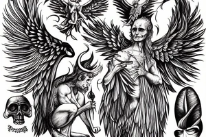 Lucifer from paradise lost tattoo idea