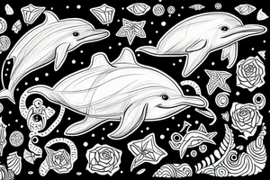 dolphin bear tattoo idea