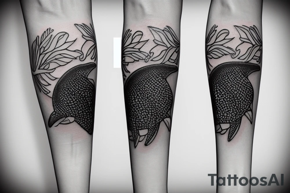 dolphin bear tattoo idea