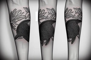 dolphin bear tattoo idea