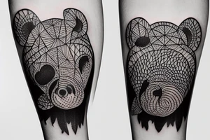 dolphin bear tattoo idea