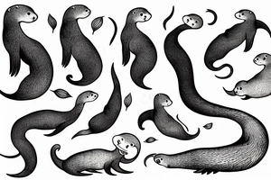 otter squid tattoo idea