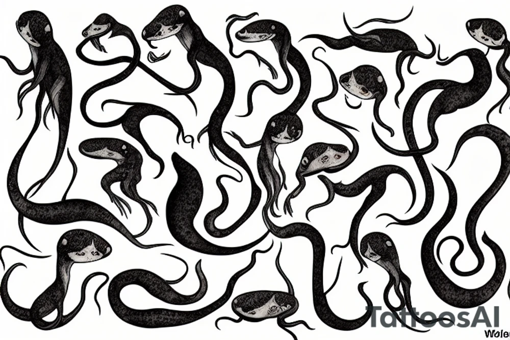 squid otter tattoo idea