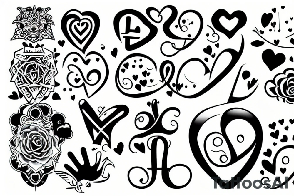 love symbol tattoo idea