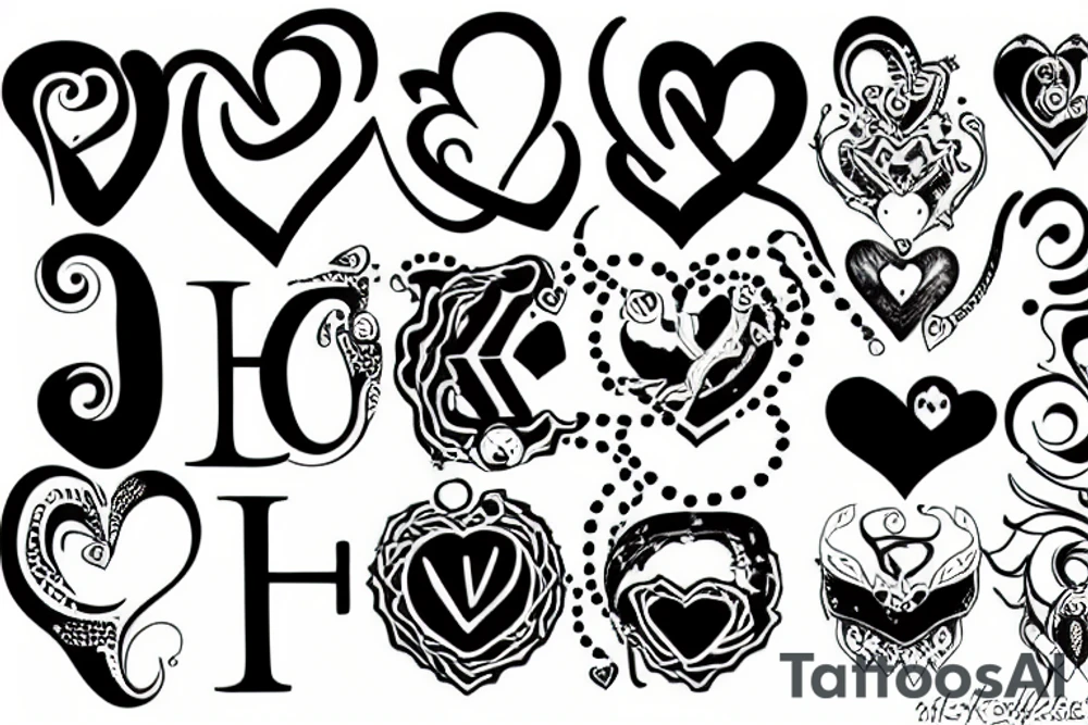 love symbol tattoo idea