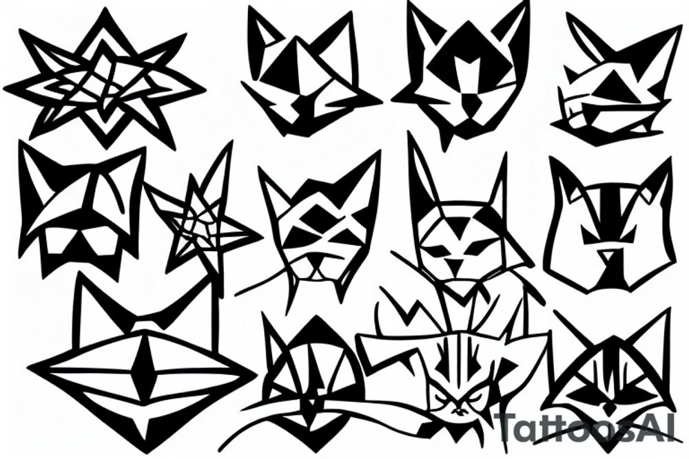 fortress Star cat tattoo idea