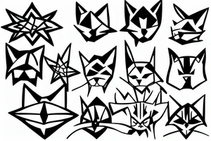 fortress Star cat tattoo idea