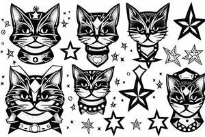 fortress Star cat tattoo idea