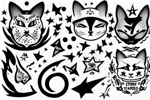 fortress Star cat tattoo idea