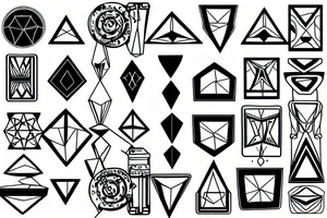 Cracked mirror tattoo idea