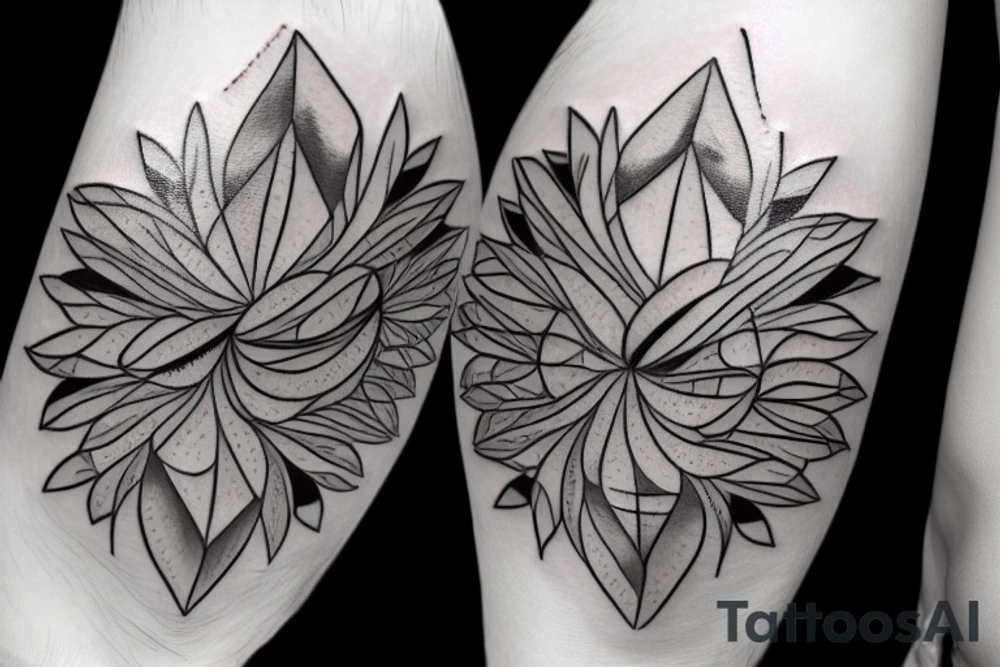 Cracked mirror tattoo idea