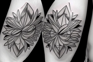 Cracked mirror tattoo idea